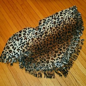Custom cheetah poncho